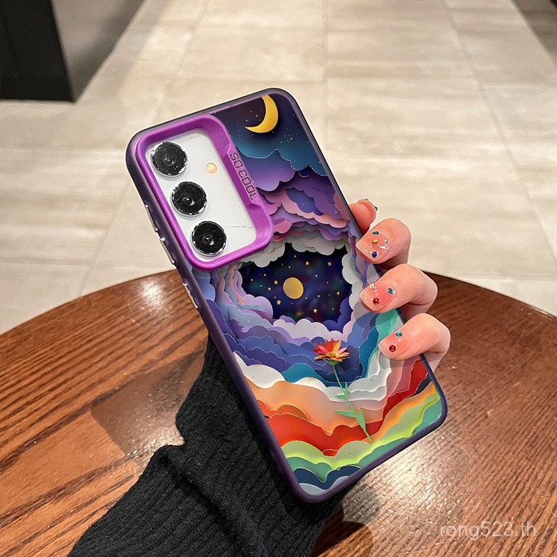 Rainbow Starry Sky Artแฟชั่นอัพเกรดเคสโทรศัพท์เหมาะสําหรับSamsung A55 A54 A35 A25 A15 A13 A16 S25 S2