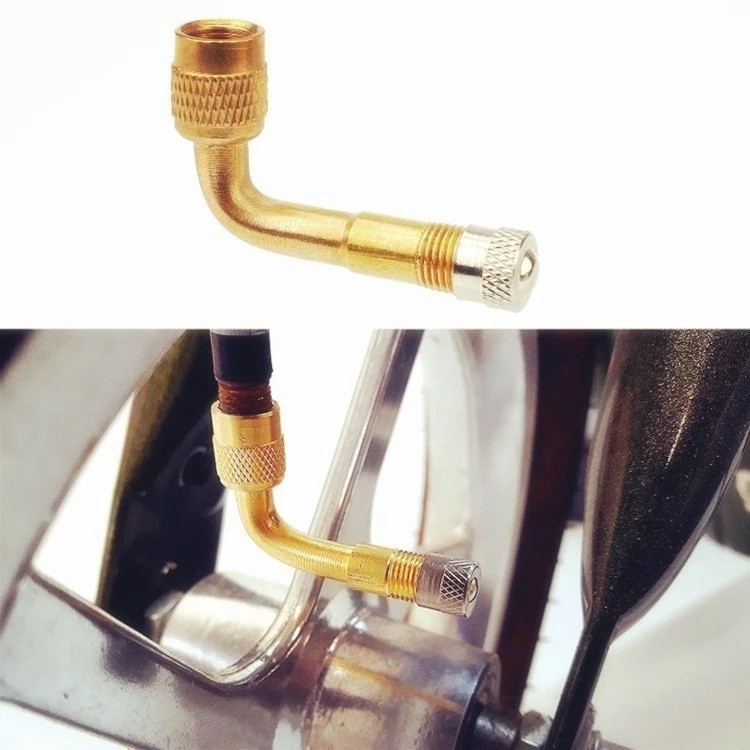 หัวต่อที่สูบลมแบบงอ 45 90 135 องศา ข้องอเติมลมยาง ข้องอ จุกลมยาง จุกเติมลมยาง - รูปที่ 2