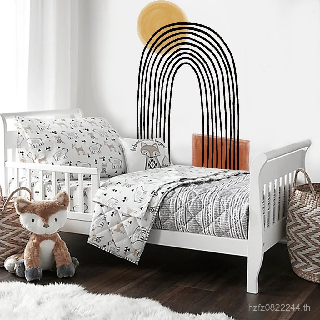 Funlife Guest Bed ขายส่งสติ๊กเกอร์ตกแต่งผนัง Self-Adhesive Home Arch พื้นหลังเรียบง่าย SY สายผนังการ