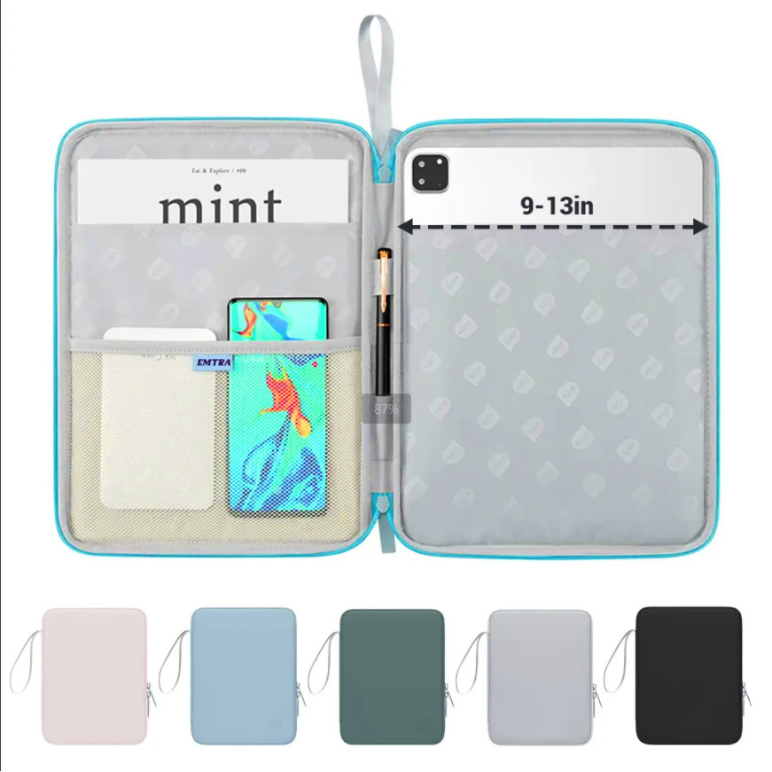 มือสายแท็บเล็ตกระเป๋า 8-13 นิ้วสําหรับ Huawei MatePad 11.5 S 2024 SE 11 Air11.5 11.5 11 PaperMatte Pro11 T10S T10 SE 10.1 10.4 Pro10.8 10.8 M6 10.8 Pro13.2
