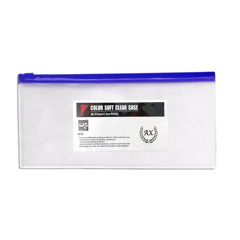 [CLEARZIP] กระเป๋าซิปลอค 11ซม.*23.5ซม. A6 แบบใส S0374 ไม่มีลาย กระเป๋าดินสอยาว กระเป๋าเครื่องสำอาง - รูปที่ 3