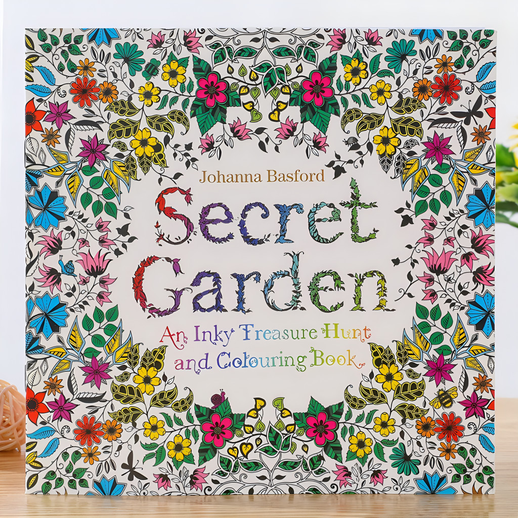 doti หนังสือระบายสี สำหรับผู้ใหญ่ The Secret Garden ฉบับภาษาอังกฤษ สมุดระบายสีผู้ใหญ่
