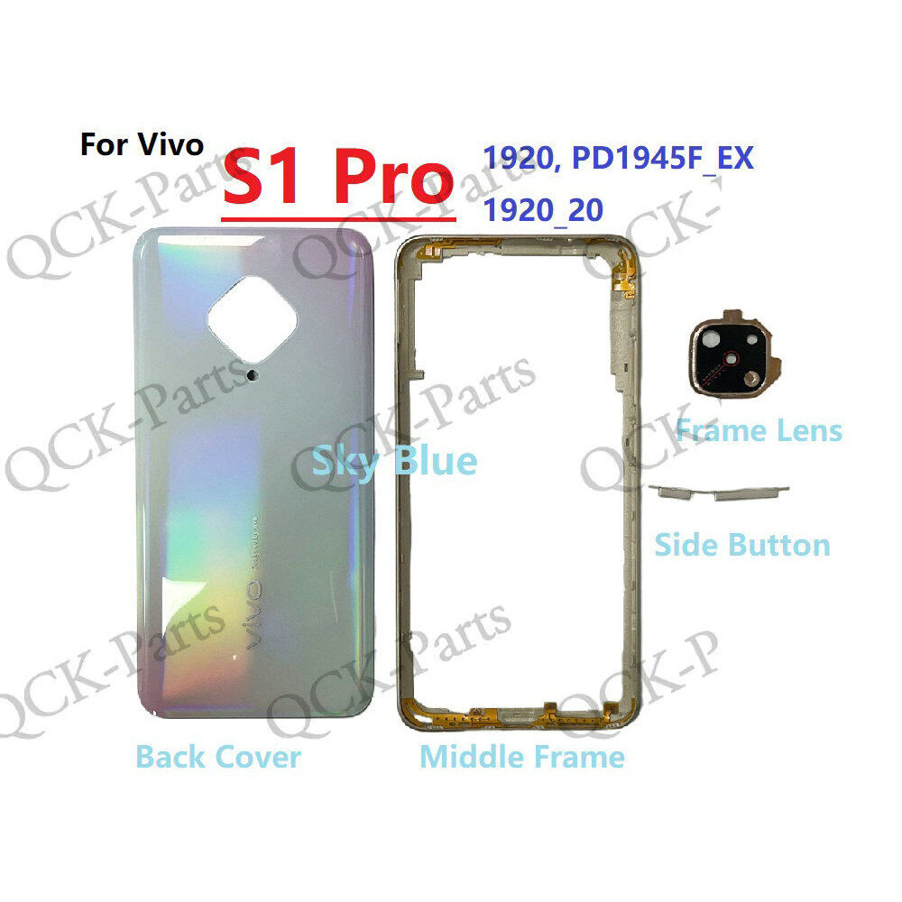 ฝาหลังแบตเตอรี่พร้อมกรอบกลางสําหรับvivo S1 Pro 1920 รูปที่ 4