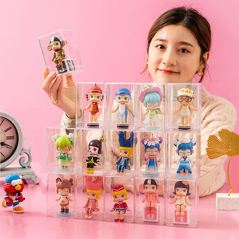 กล่องโมเดลสี ชั้นวางโมเดลอะคริลิค สำหรับ เสียบการ์ดได้ กล่องใส่การ์ดโมเดลสี กล่องอะคริลิค กล่องใส่ตุ๊กตา