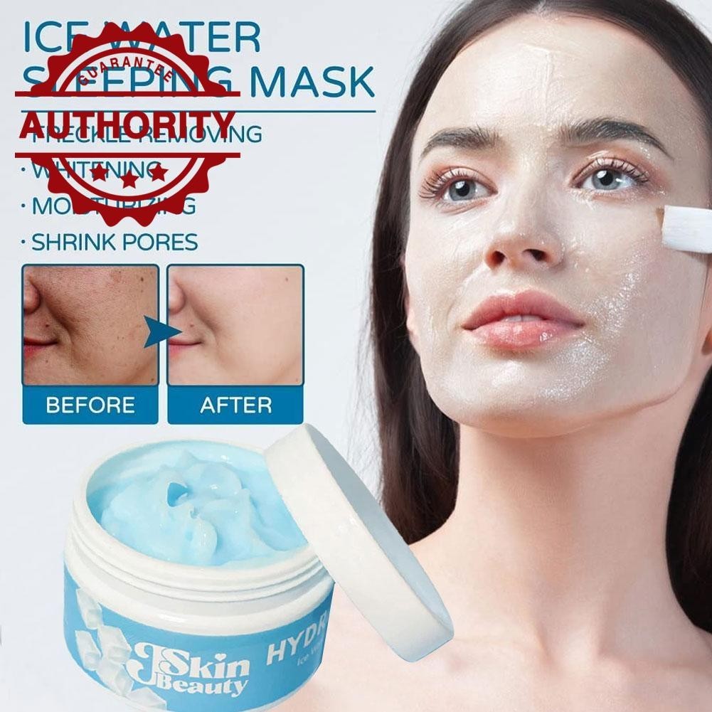 Jskin Beauty Hydra Moist Sleeping Mask Ice Water Moisturizer ไอศกรีม 100g มาส์กนมทา L8e2