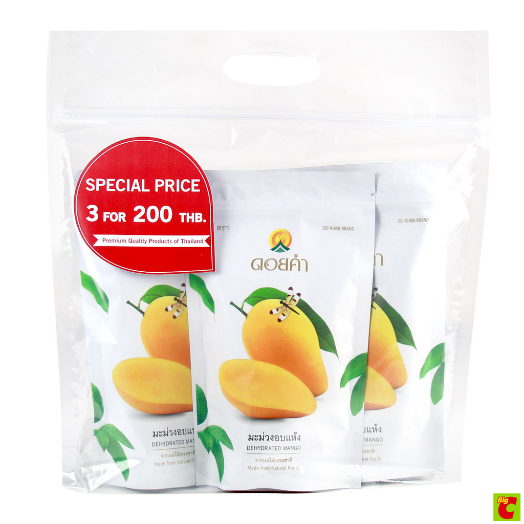 ดอยคำ มะม่วงอบแห้ง 140 ก. แพ็ค 3