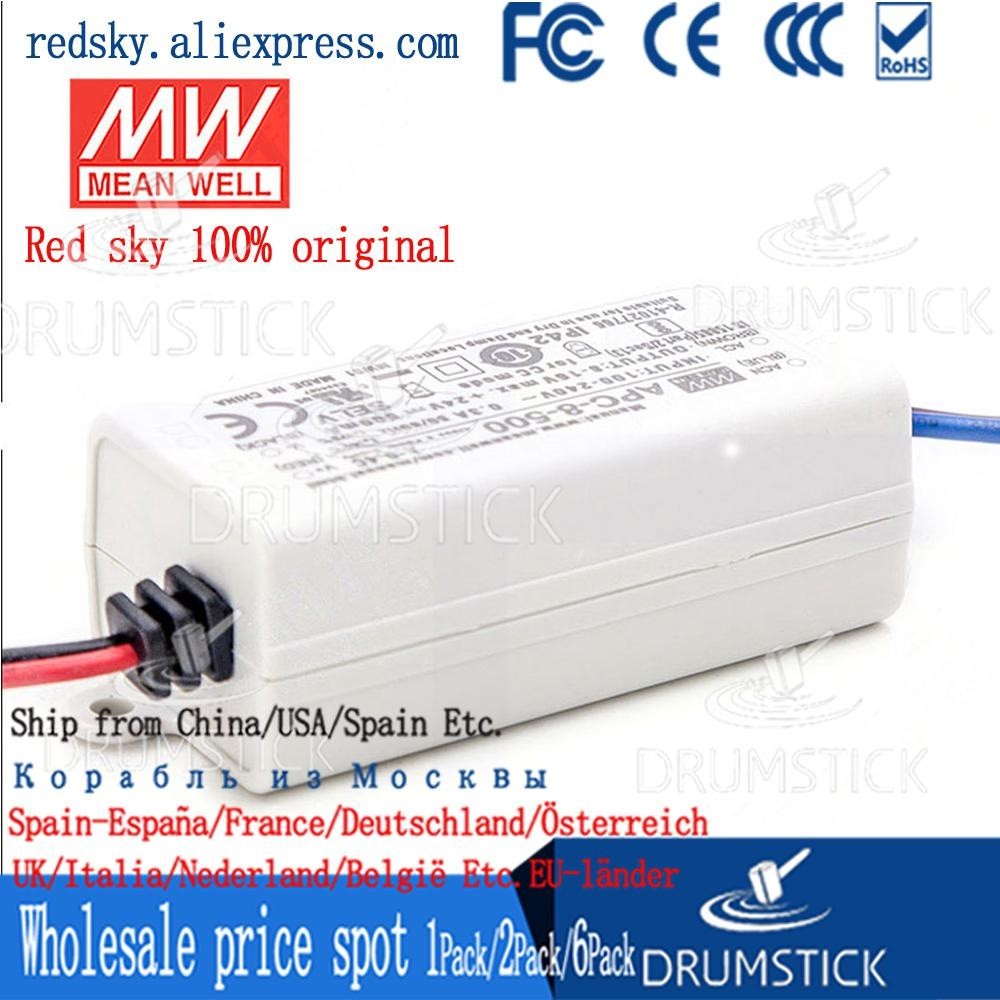 ❂(Only 11.11)MEAN WELL APC-8-500 (12Pcs) 16V 500mA meanwell APC-8 16V 8W Single Output LED Switching