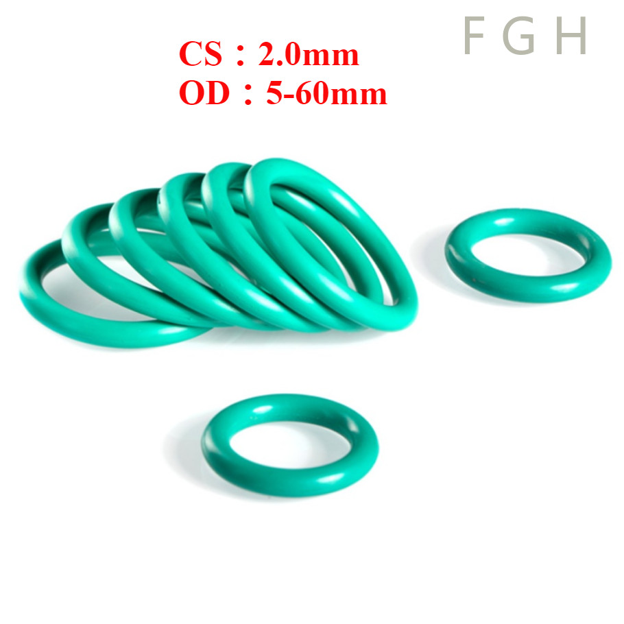 [FGHOQ-1-Y] โอริง ORing O-ring ยางโอริง FKM   เลือกขนาดได้ (CS2.0 มม. * OD5-60 มม.)