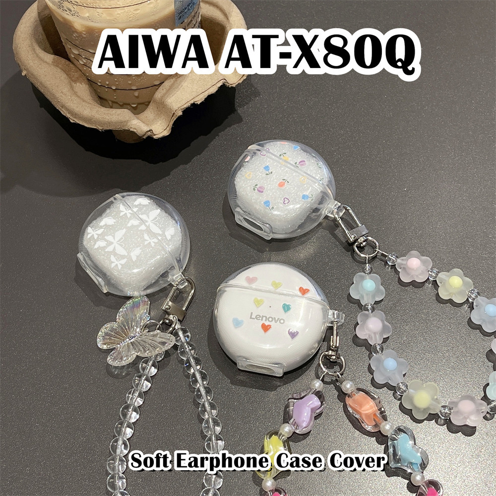 READY STOCK!นําไปใช้กับ AIWA AT-X80Q เคส Case เคสหูฟัง การ์ตูนสร้างสรรค์ ซิลิโคนนุ่ม เคส เคสหูฟัง