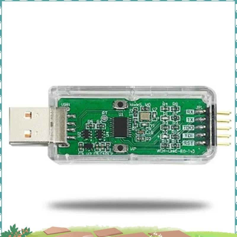 Super WCH LinkE ดาวน์โหลดออนไลน์ Debugger รองรับ WCH RISC-V สถาปัตยกรรม MCU/SWD อินเทอร์เฟซ 1 พอร์ตอ