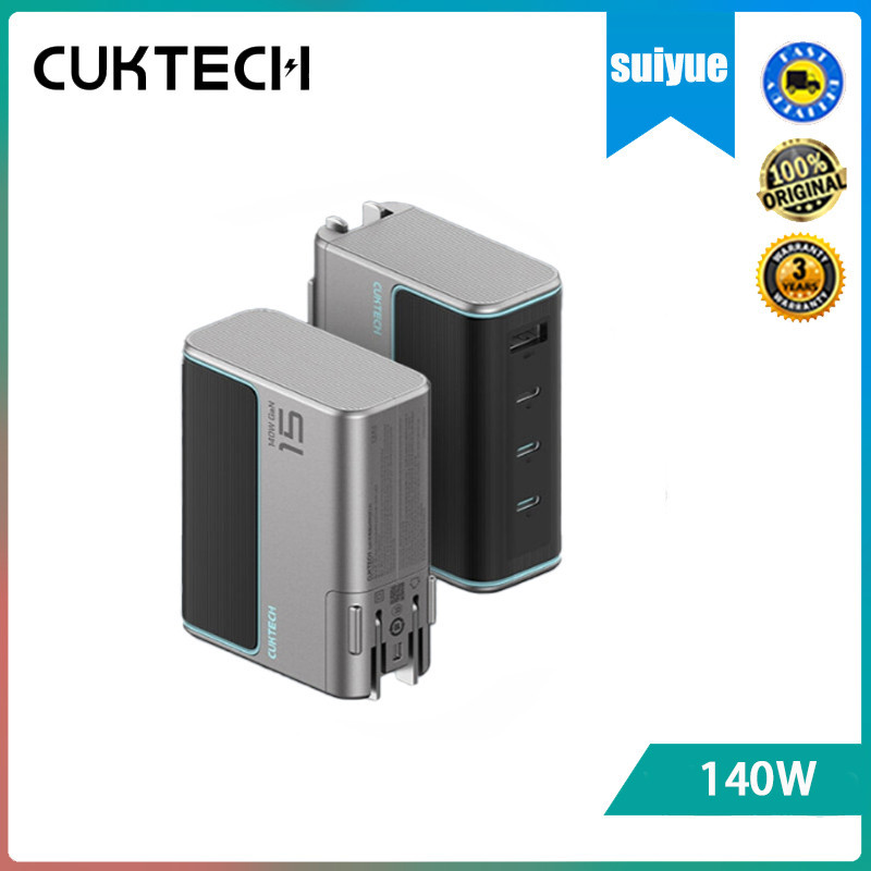 Zmi CUKTECH AD1404U 15 # GaN เครื่องชาร์จแฟลชกําลังสูง 140W