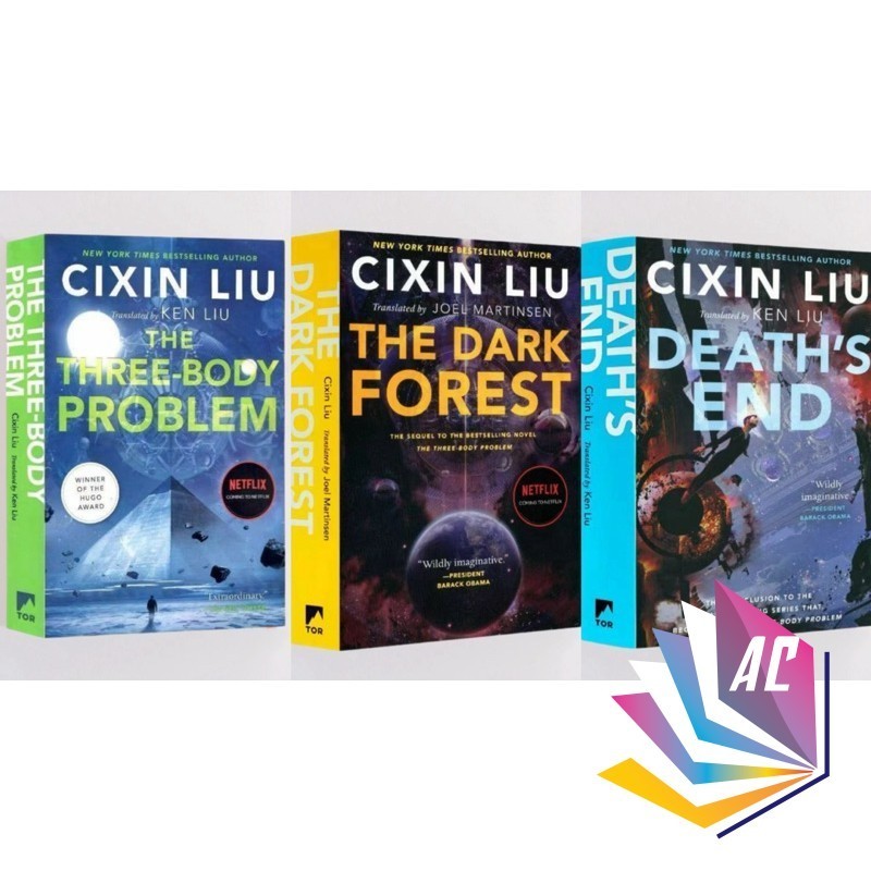 The Three-Body Problem Series Vol.1-3 โดย Liu Cixin - The Three-Body Problem The Dark Forest Deaths 