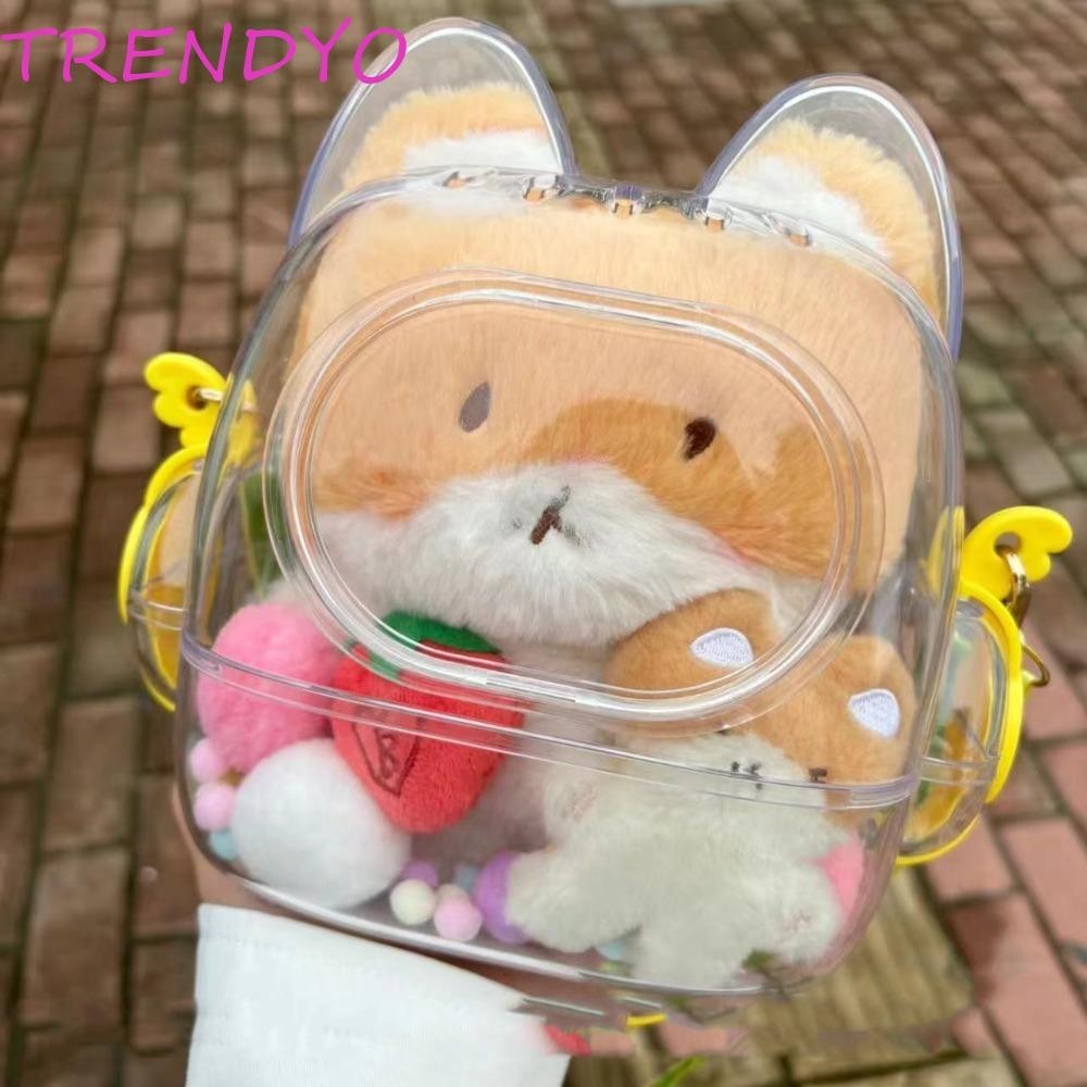 Trendyo ตุ๊กตาแสดงกระเป๋า,กันน้ํามัลติฟังก์ชั่ Itabag กระเป๋าสะพาย,หวานล้าง Windows ความจุขนาดใหญ่ Kawaii โปร่งใส Itabag กระเป๋านักเรียน