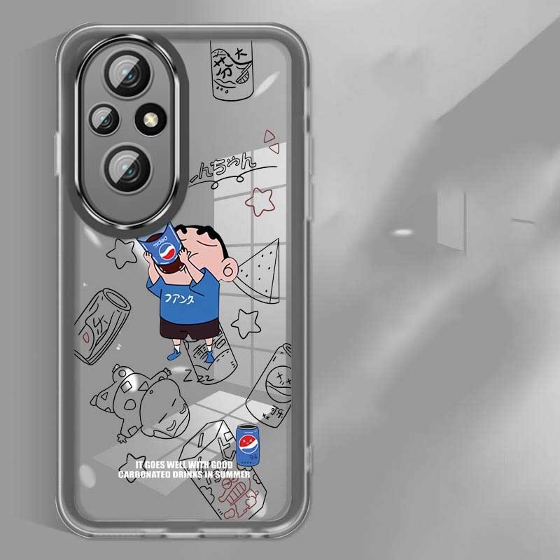 Honor 200 Pro 200 Lite Honor200 Full Camera Cover Crayon Shin-chan Crystal Candy Case เคสป้องกันเลนส์