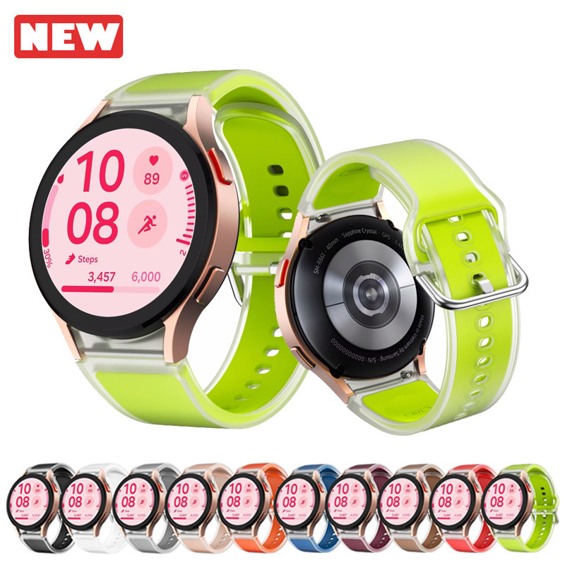 No Gaps สายซิลิโคนสําหรับ Samsung Galaxy Watch 7 44 มม.40 มม. FE 6 4 5 pro 45 มม.สายรัดข้อมือสร้อยข้อมือกีฬา 6 คลาสสิก 43 มม.47 มม.