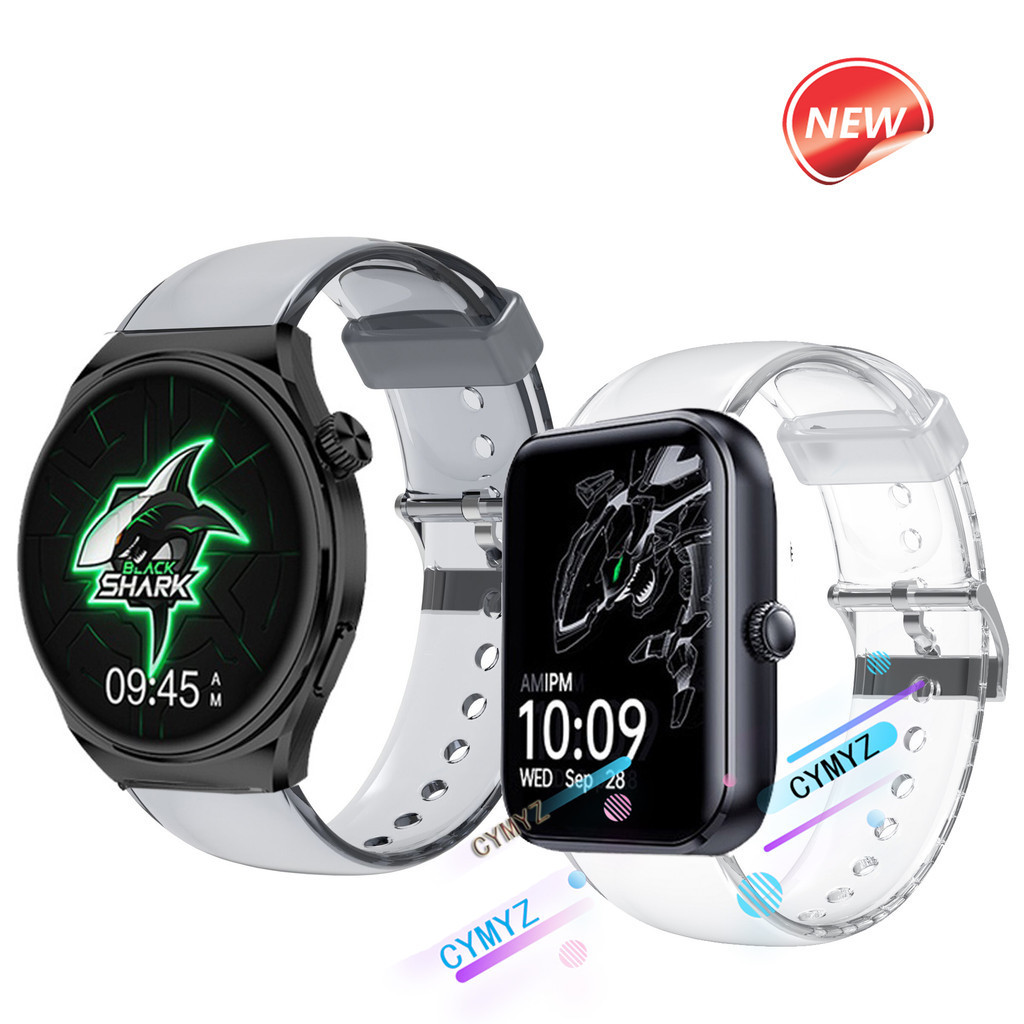 Black Shark Watch GT Neo strap สายใสสําหรับสายนาฬิกา Black Shark Watch สาย S1 สายรัดข้อมือกีฬา