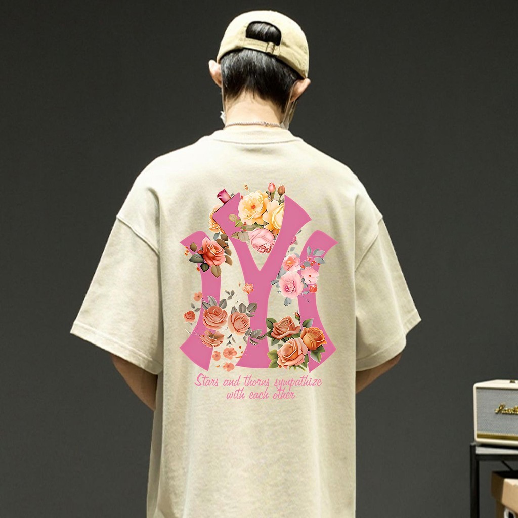 You-T เสื้อ oversize สวมใส่สบาย โมเดลชายและหญิง ฝ้าย ลาย "STAIS" คอกลม ผ้านุ่ม พร้อมส่งจากไทยครับ