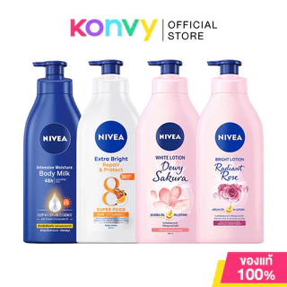 NIVEA นีเวีย โลชั่นบำรุงผิวกาย 500ml (Body Milk/Dewy Sakura/Radiant Rose/Repair & Protect)
