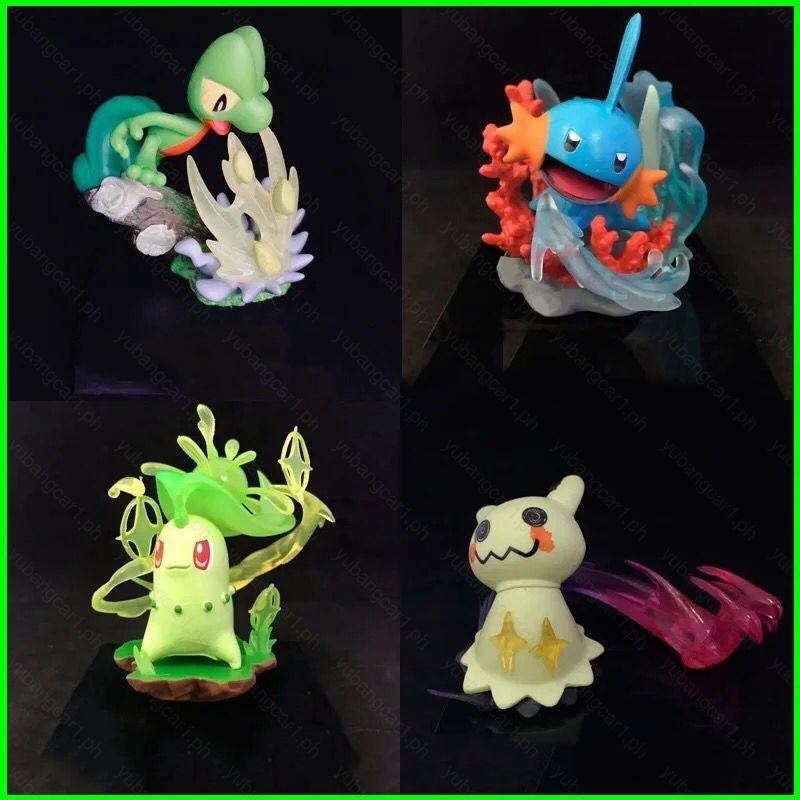 Yb1 Pokemon Action Figure Dolliv Mudkip Chikorita Mimikyu ตุ๊กตาสําหรับของขวัญเด็กคอลเลกชันเครื่องปร