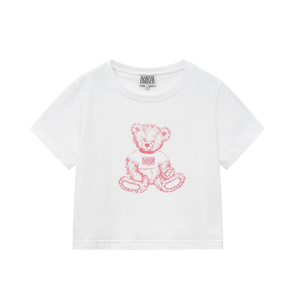 MARITHE Francois GIRBAUD W DOODLE BEAR CROP TEE