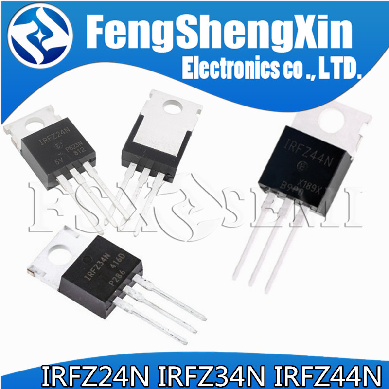 10 ชิ้น/ชิ้น IRFZ24N IRFZ34N IRFZ44N TO-220 IRFZ24 IRFZ34 IRFZ44 TO220 แหล่งจ่ายไฟ MOSFET