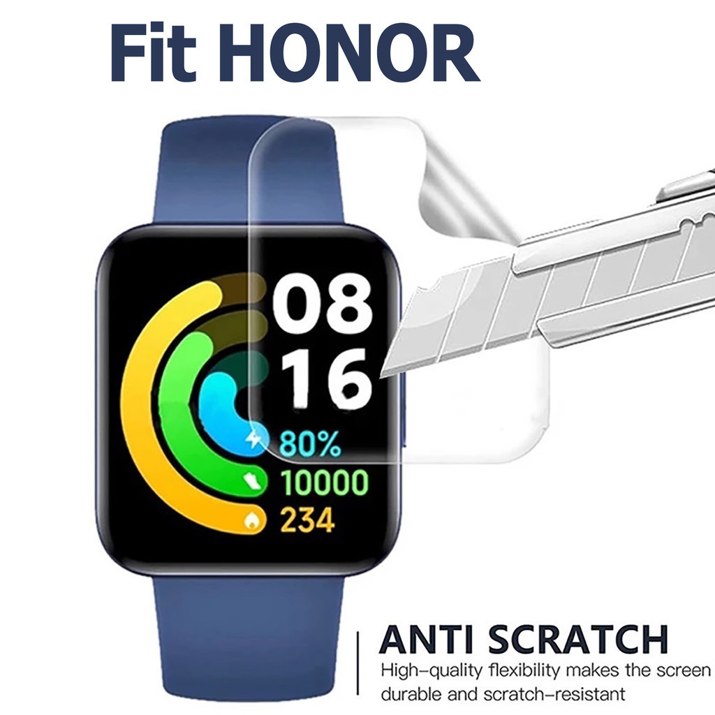 ฟิล์มไฮโดรเจลนิ่ม สําหรับสมาร์ทวอทช์ Honor Band Wstch GS 4 Choice Watch Watch 4 Pro Watch 4 Band 5 6