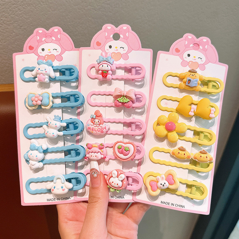 SANRIO เกาหลี ซานริโอ กิ๊บติดผมชุดหญิง อิน การ์ตูนน่ารักนักเรียนของขวัญวันเกิด