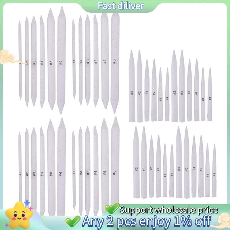 48 ชิ้น Blending Stump และ Tortillions, Paper Art Blenders Art Pencils Kits สําหรับเครื่องมือวาดภาพร่าง