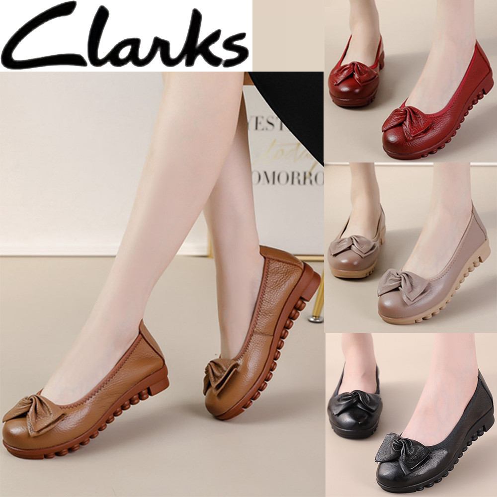 Clarks new pata รองเท้าผู้หญิง / clarks flat หนังแท้ผู้หญิง / รองเท้าผู้หญิง Jasmine