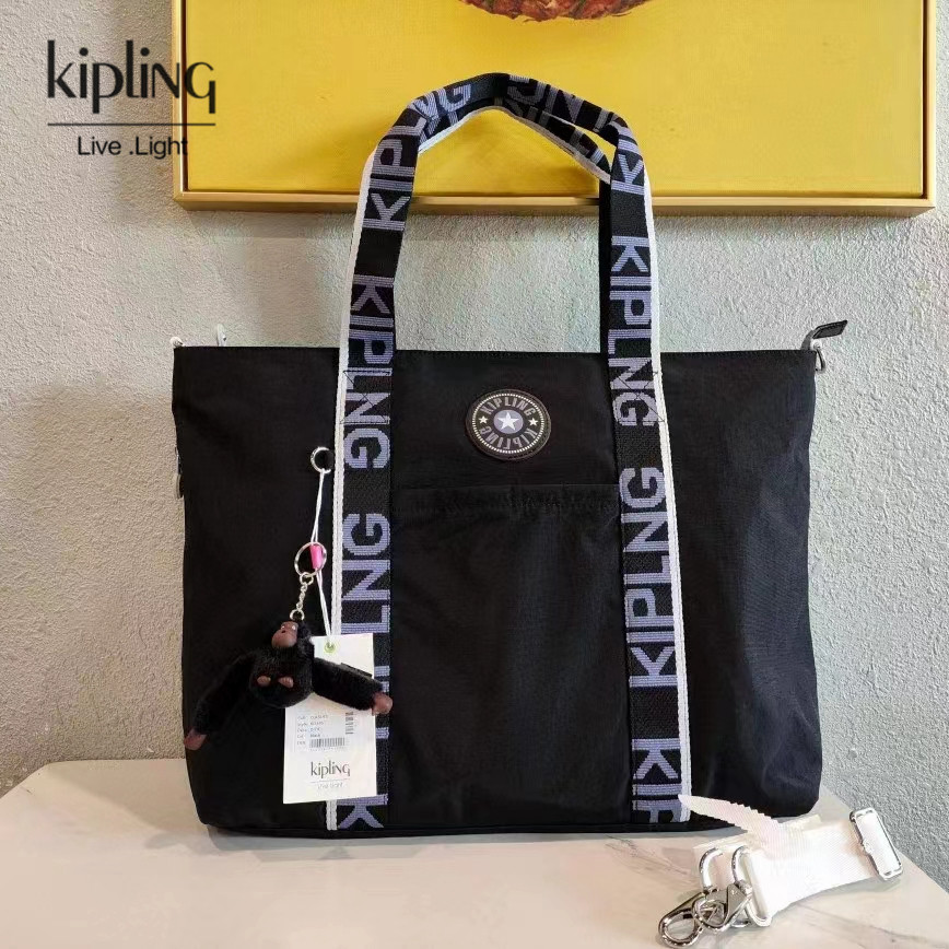 KIPLING คิปลิง กระเป๋าสะพายแฟชั่นความจุขนาดใหญ่กระเป๋าถือช้อปปิ้งกระเป๋าเดินทาง