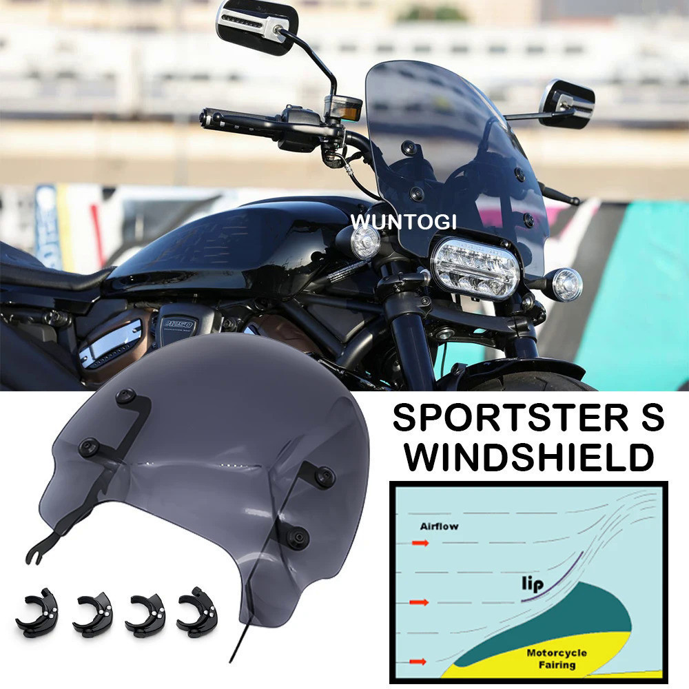 LQ Sportster S Accessories Windshield For Harley Sportster S 1250 RH 1250 Fairing Quick-Release Comp