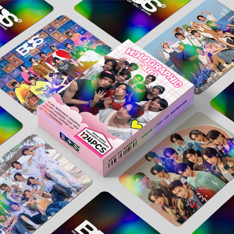 Bus Because of You Laser Photocard BUS Lomo Card 60 ชิ้นการ์ด + 64 ชิ้นสติกเกอร์ขนาดเล็ก