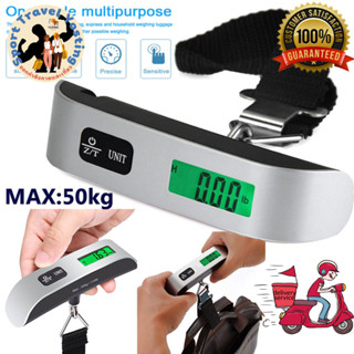 50 กก./110 ปอนด์ เครื่องชั่งดิจิตอล เครื่องชั่งกระเป๋าอิเล็ก…