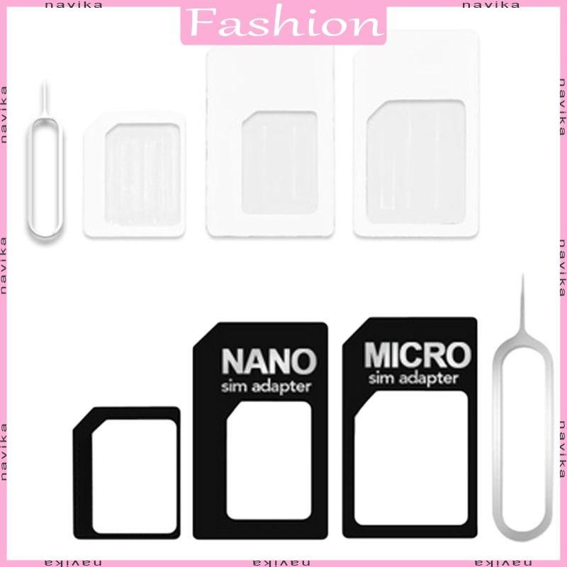 Nav Micro Standard SIM สําหรับซิมการ์ดนาโน Adpter Converter ชุดเครื่องมือเครื่องตัด