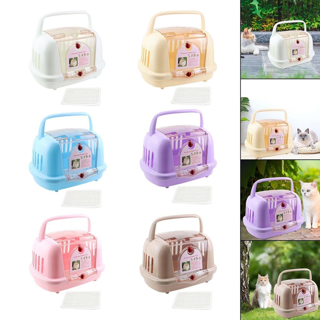 [blesiya21] Outdoor Cage Hard Sided Cat Carrier เครื่องบินพกพา Air