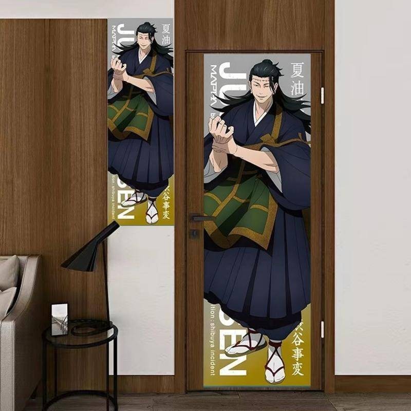 อะนิเมะตกแต่งผนัง Jujutsu Kaisen โปสเตอร์แนวตั้ง Tapestry Gojo Satoru & Kento Nanami Wall Decor ราคา ถูกที่สุด ดีลบีเคเค แกลเลอรีภาพที่ 2