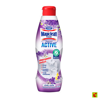 มาจิคลีน แอคทีฟ 1 น้ำยาล้างห้องน้ำ กลิ่นไลแลคเทนเดอร์ 700 มล…