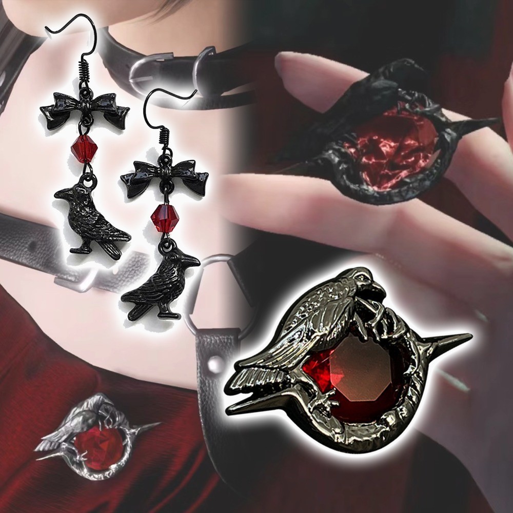 อะนิเมะเกมรักและเข็มกลัด Deepspace Sylus Mr. Q Crow ลึกลับ Retro Pins แฟชั่นฮาโลวีนคอสเพลย์อุปกรณ์เสริมของขวัญ