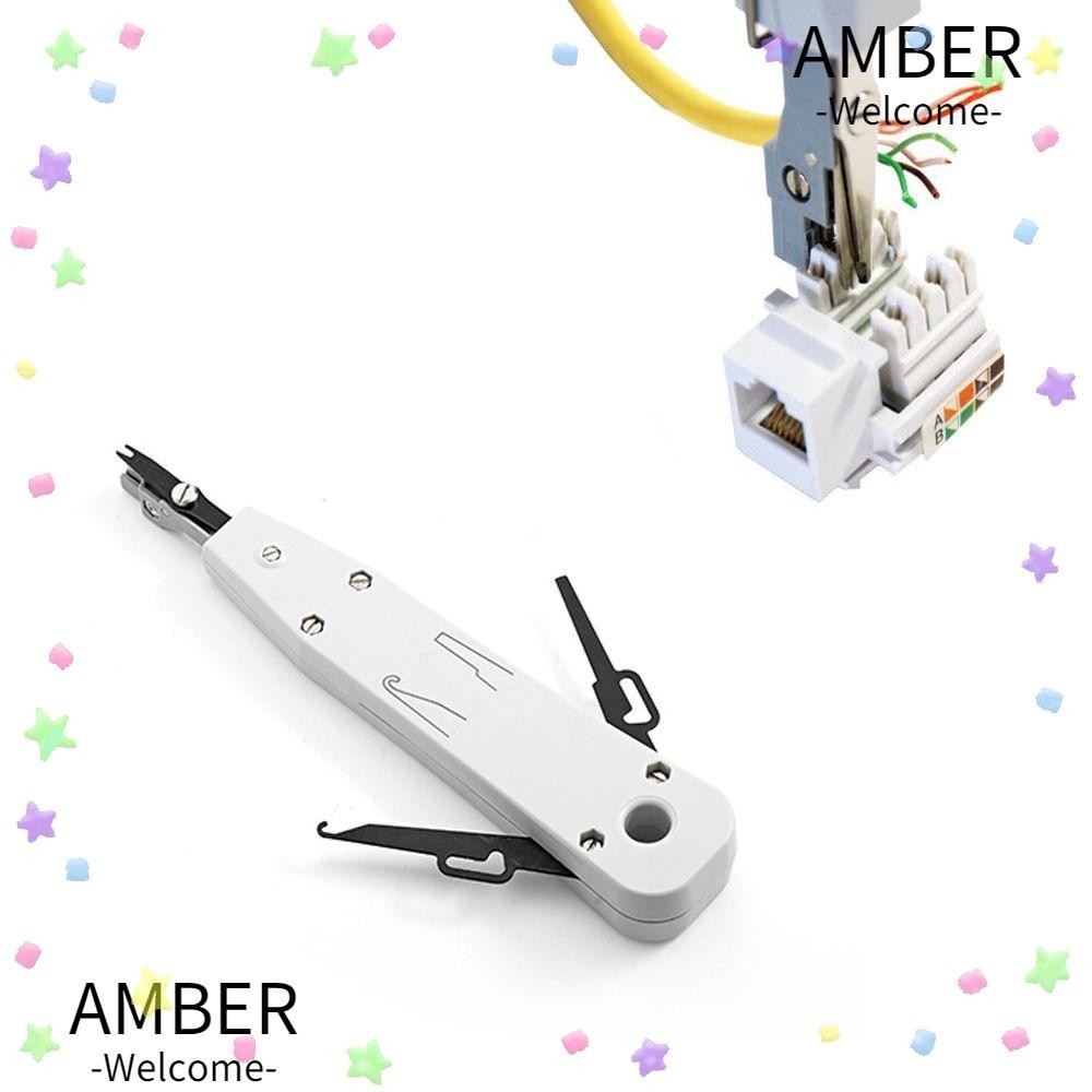 Amber คีมย้ําสายไฟเครือข่ายอีเธอร์เน็ต LAN Rj11 สําหรับโทรศัพท์ Telecom