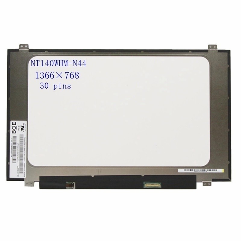 จอแสดงผล LCD มะเขือเทศ 14.0 NT140WHM-N44 ใส่ N140BGA-EA4 Rev. C1 NT140WHM-N31 HD 1366*768 EDP 30pin 