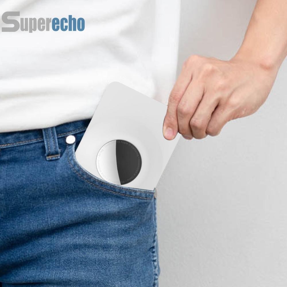 สําหรับ Airtag กระเป๋าสตางค์เคสใส่การ์ดแบบบางพิเศษสําหรับผู้ถือบัตร Apple Airtag [superecho.th]