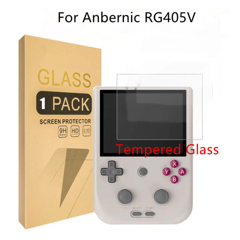 ฟิล์มกันรอยหน้าจอสําหรับคอนโซล Anbernic RG405V,ตัวป้องกันเลนส์ 9H HD Anbernic RG405V Retro คอนโซล,ฟิล์มกระจกนิรภัยเกมอุปกรณ์เสริม,Scratch Resist Anti-Fingerprint