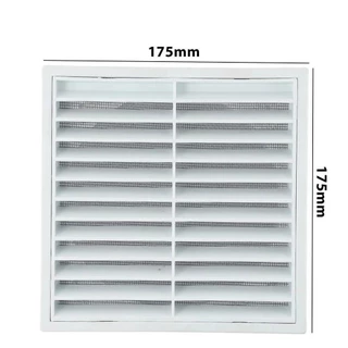 MILD 1 ชิ้น Fresh Air Exhaust Outlet, ตะแกรงเพดานผนังฝาครอบกระจังหน้า Air Outlet, สีขาวท่อระบายอากาศพลาสติกเครื่องปรับอากาศ Outlet