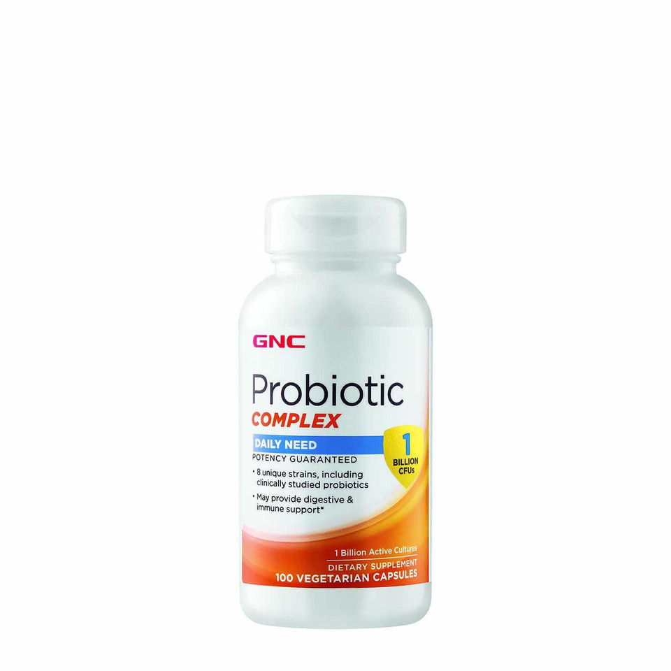 Gnc Probiotic Complex Daily Need with 1 Billion CFUs - 100 แคปซูลมังสวิรัติ