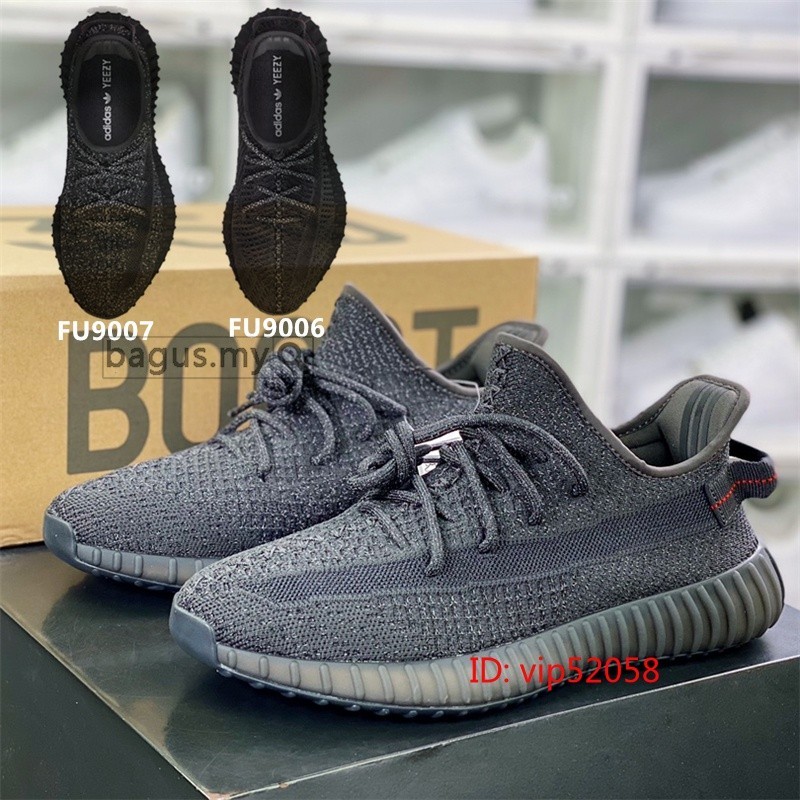 คุณภาพสูงรุ่นขั้นสูงyzy 350/V2 b00stรองเท้ากีฬาผู้หญิงuk3.5-uk12.5 สีดํา fu9006 fu9007 fu9007
