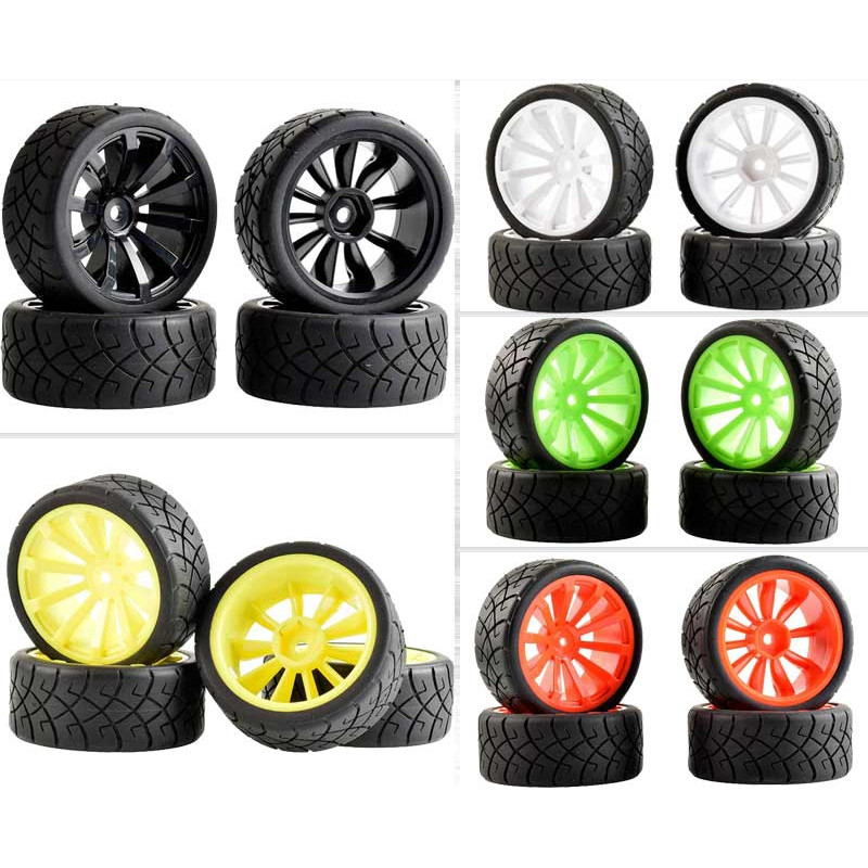 Rc 601-6090 ยางและล้อใส่ฟองน้ํา 4 ชิ้นสําหรับ 1:10 HSP HPI SAKURA D3 Kyosho FW06 ทั่วไป