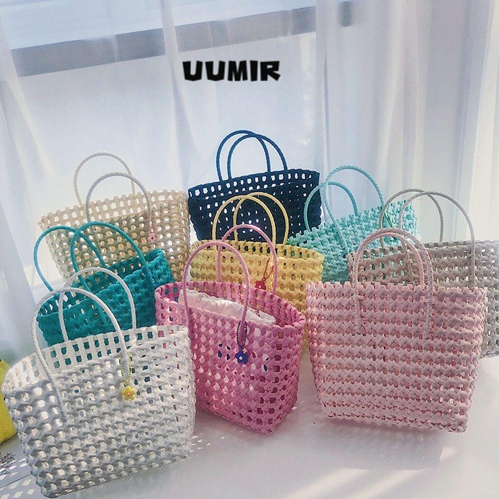 UUMIR  กระเป๋าโท้ต, กระเป๋าถือกันน้ํา Duable, กระเป๋าสะพายทอแฮนด์เมดแฟชั่น Larger Capicity Beach – โปรปัง