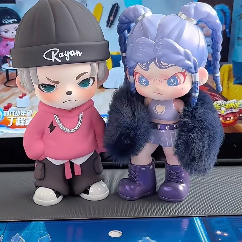 Dora และ rayan ร่วมรุ่น Kick Hall Dancer Trendy Play Blind Box Handmed Aromatherapy Gypsum Doll Whit