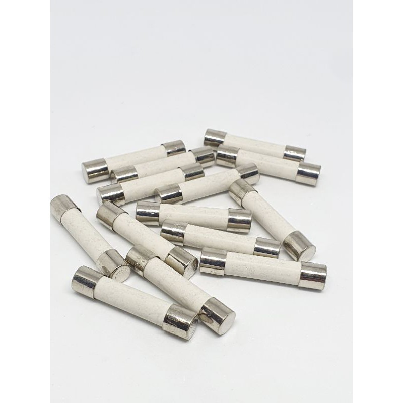 (แพ็คละ5ตัว) ฟิวล์ Fuse 6x30 250V 2a,4a,6a,8a,10a,15a,20a