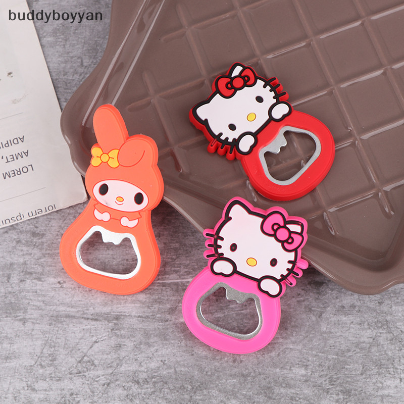 Bbth การ์ตูน My Melody Hello Kitty ที่เปิดขวดน่ารักแบบพกพาเบียร์ตู้เย็น Openers ตู้เย็นติดผนังที่เปิดขวด Vary